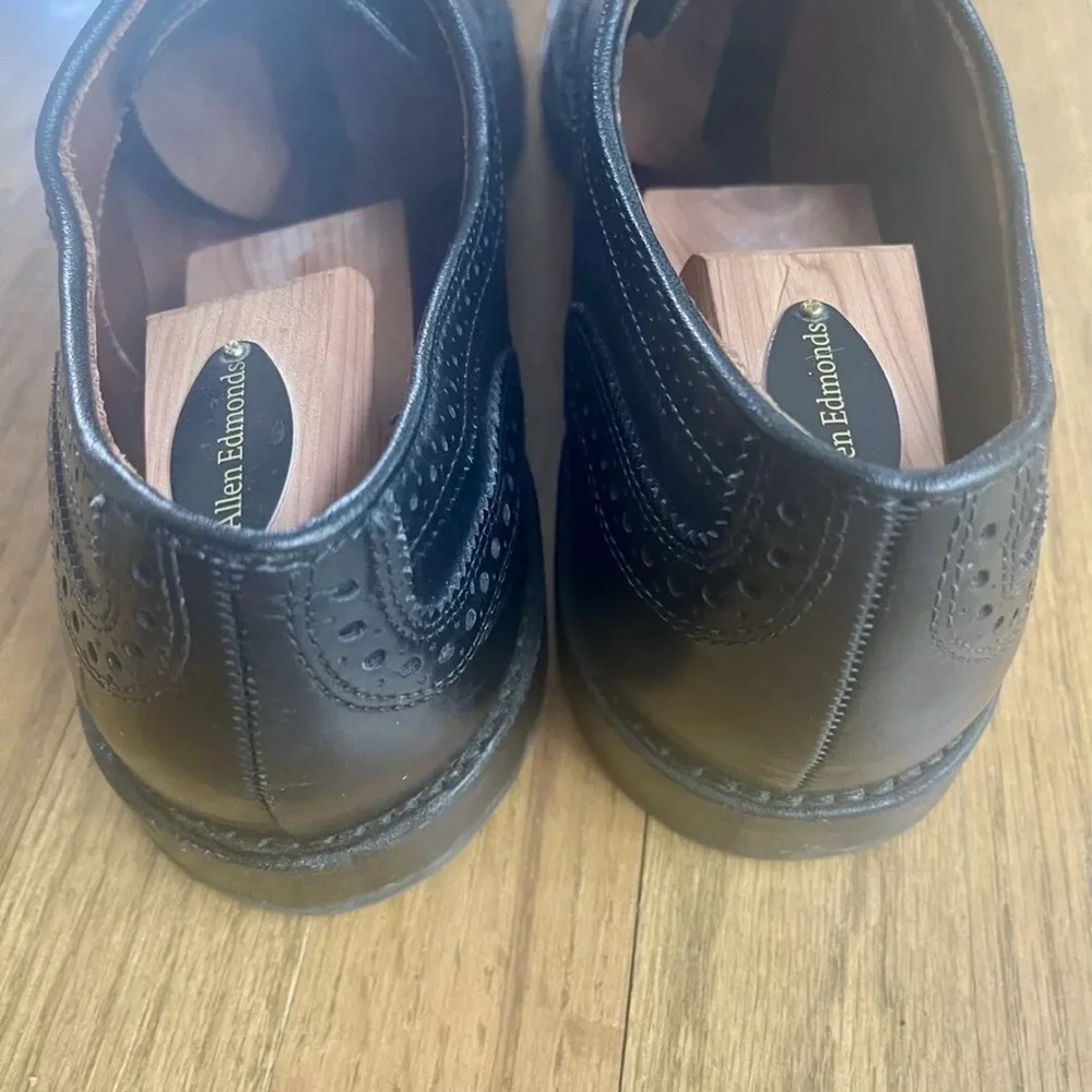 Allen Edmonds Wingtip Oxfords 13 D | Luxury Men’s Black Dress Shoes 13  D |  EUC